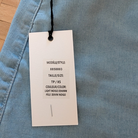 Point Zero Pale Blue Denim Mini Skort - Picture 4 of 5